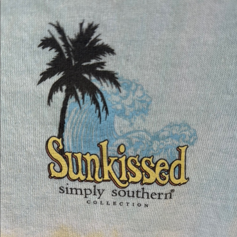 Simply Southern Pink and Yellow Tie-Dye Short Sleeve Tee - Picture 3 of 6